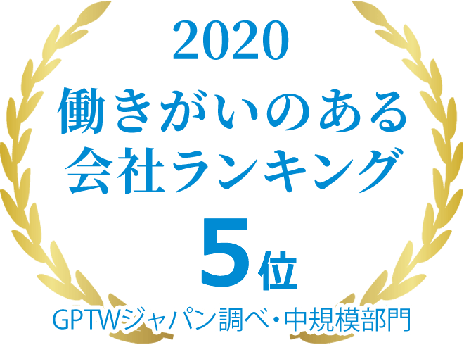 2019 働きがいのある会社ランキング5位