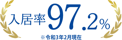 入居率97.2%