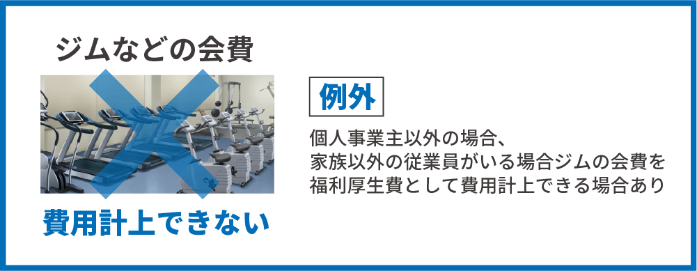 ジムなどの会費は不動産投資の経費計上できない