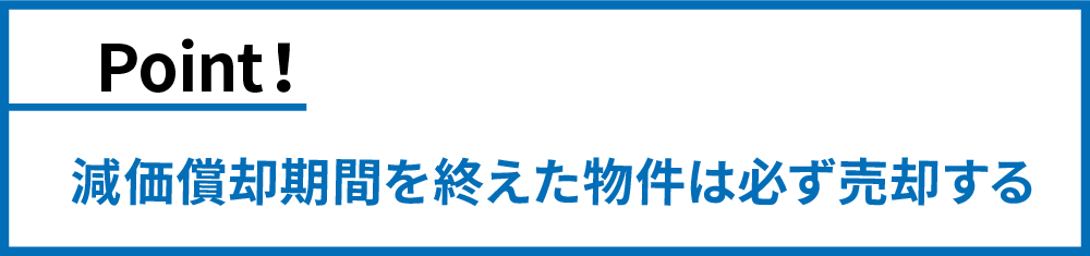 減価償却を終えたら売却