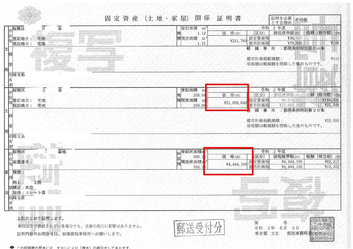 評価証明書