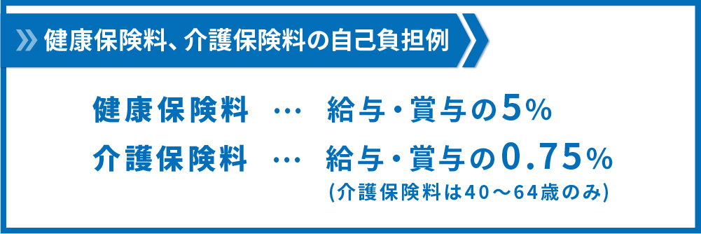 健康、介護保険の自己負担例