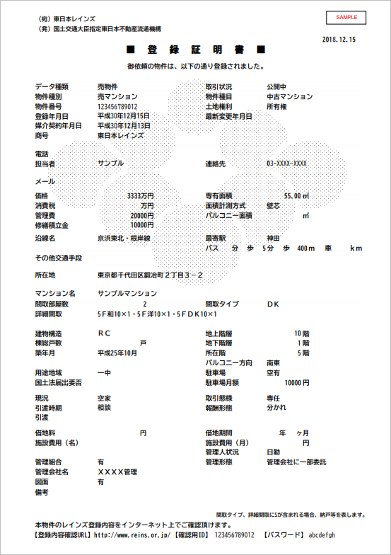 登録証書