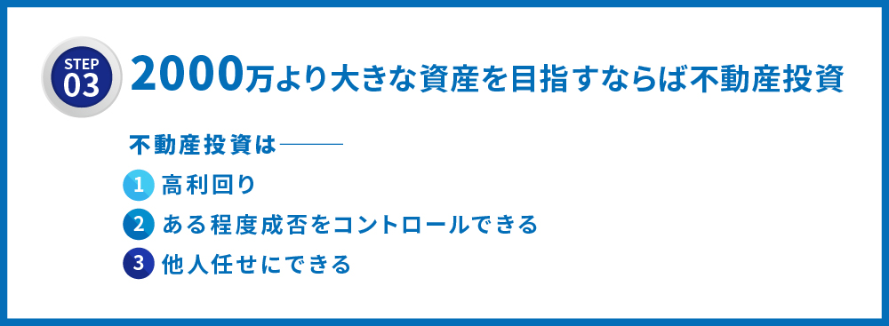 2000万円以上は不動産投資