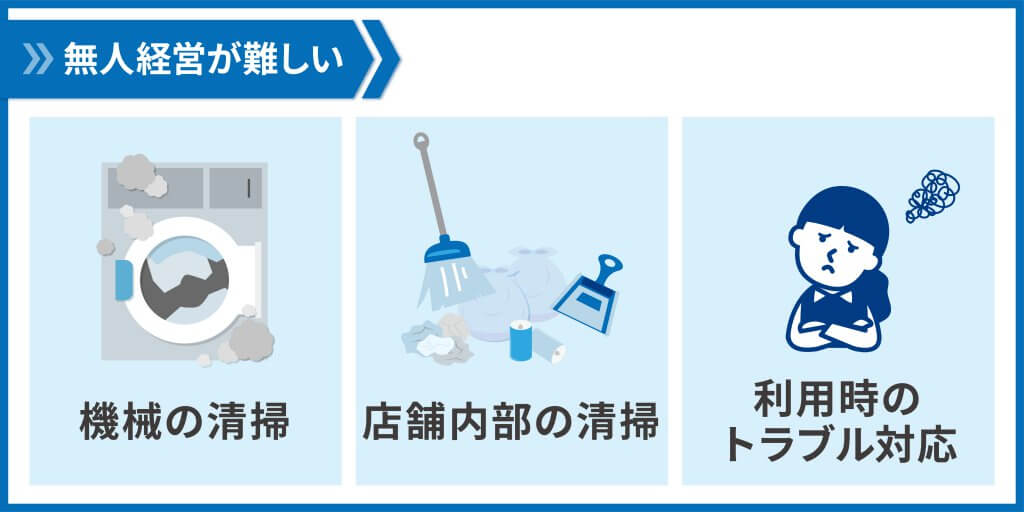 無人経営は難しい